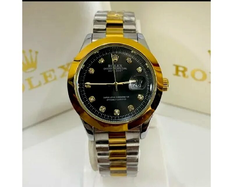 Luxury Gold & Silver Classic Watch - Image 2