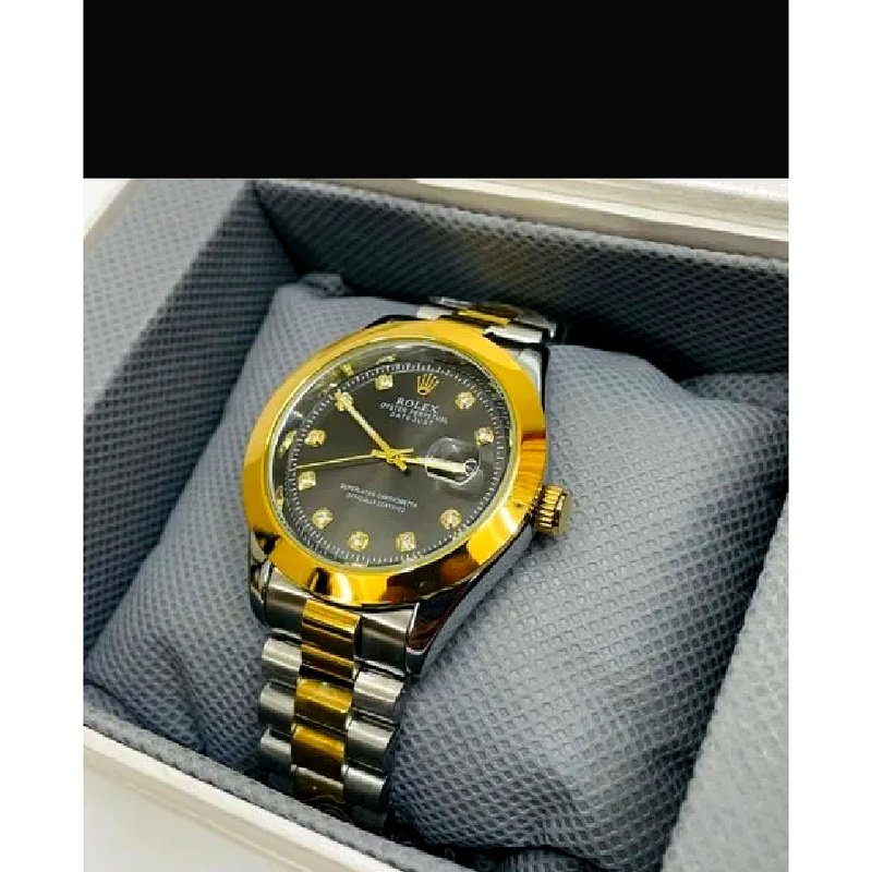 Luxury Gold & Silver Classic Watch - Image 3